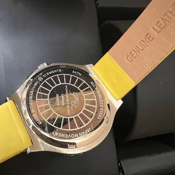 Brand new with tags  Porsamo Bleu Ladies Carmen Watch yellow - Picture 12 of 14